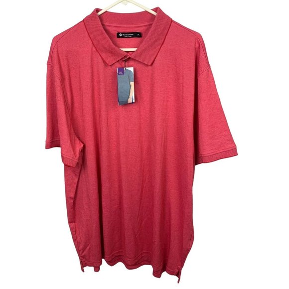 MEMBER'S MARK 2XL Polo Mens Coral Short Sleeve Shirt XXL NEW Golf Work Casual - Picture 1 of 10